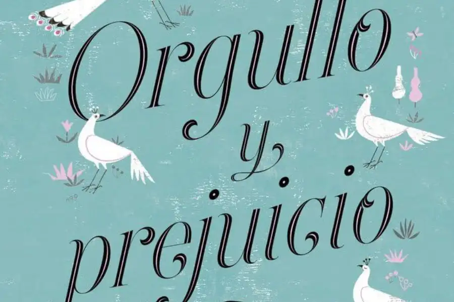 Parte de la portada del libro Orgullo y prejuicio de Jane Austen
