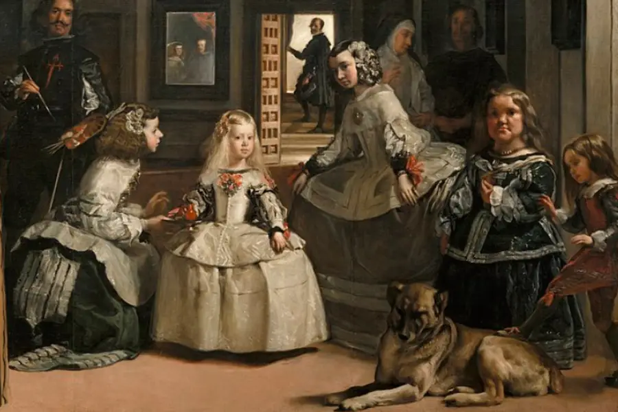 Una parte del cuadro Las Meninas