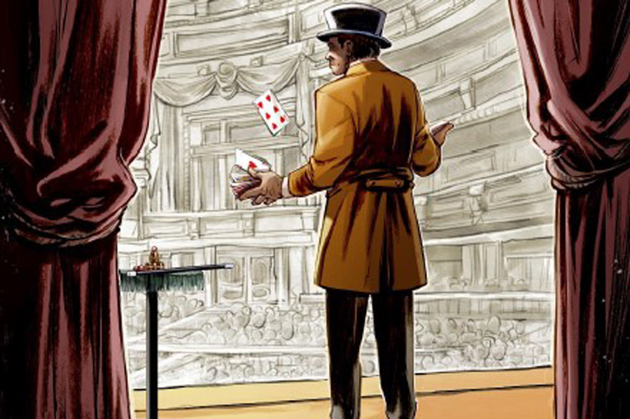 Una ilustración en la que aparece Eriz magoa