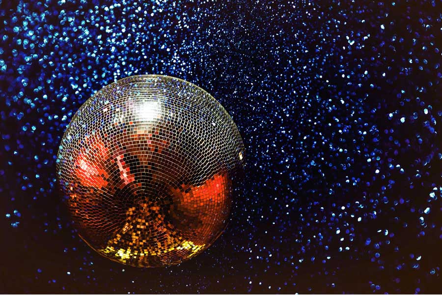Bola discoteca de los 80