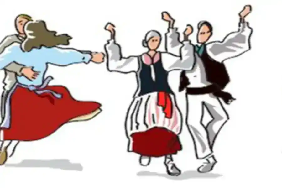 Pertsonak Euskal Dantzak dantzatzen
