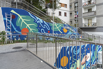Loiolako Jone Larrañagaren murala