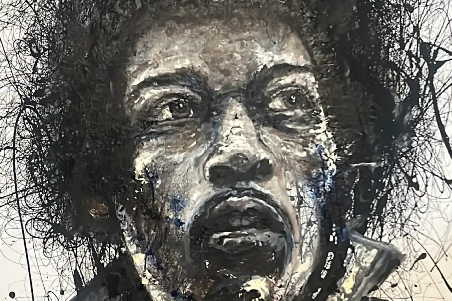 Dibujo de Jimi Hendrix