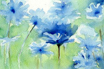 Gouache, acuarela y acrílico