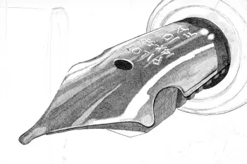 punta de una pluma