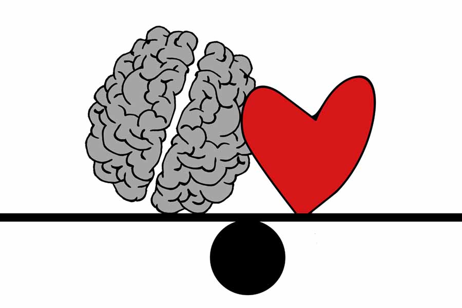 Imagen de un cerebro y un corazón