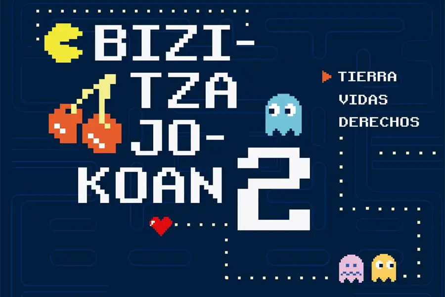 Bizitza jokoan 2 erakusketaren kartela