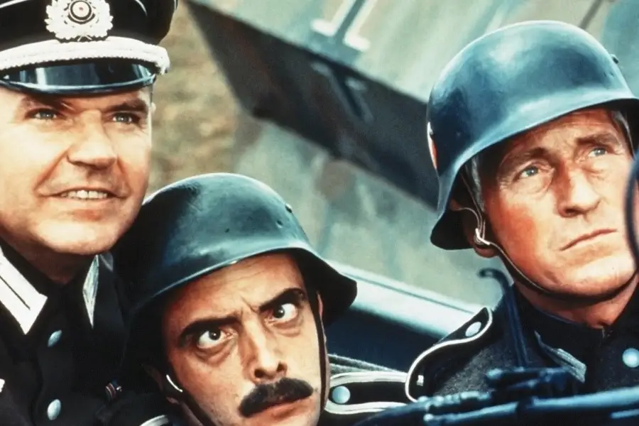 Tres soldados. Imagen de la película La Grande Vadrouille